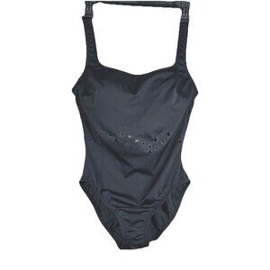 @Sea Black One Piece Swimsuit Size 14 Laser Cut Shaping